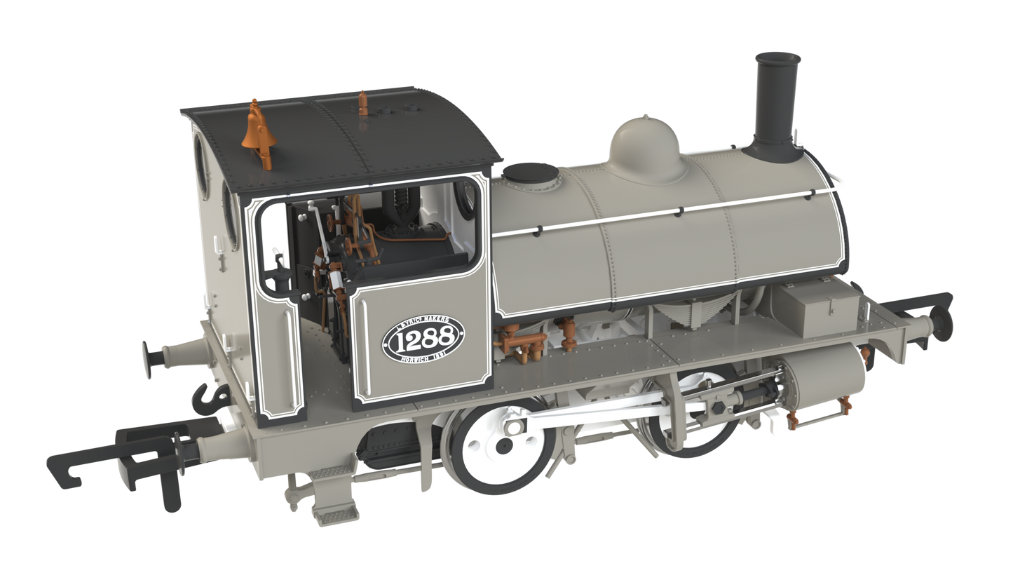 LYR 'Pug' 0-4-0ST 1288 LYR Works Photographic Grey Steam Locomotive