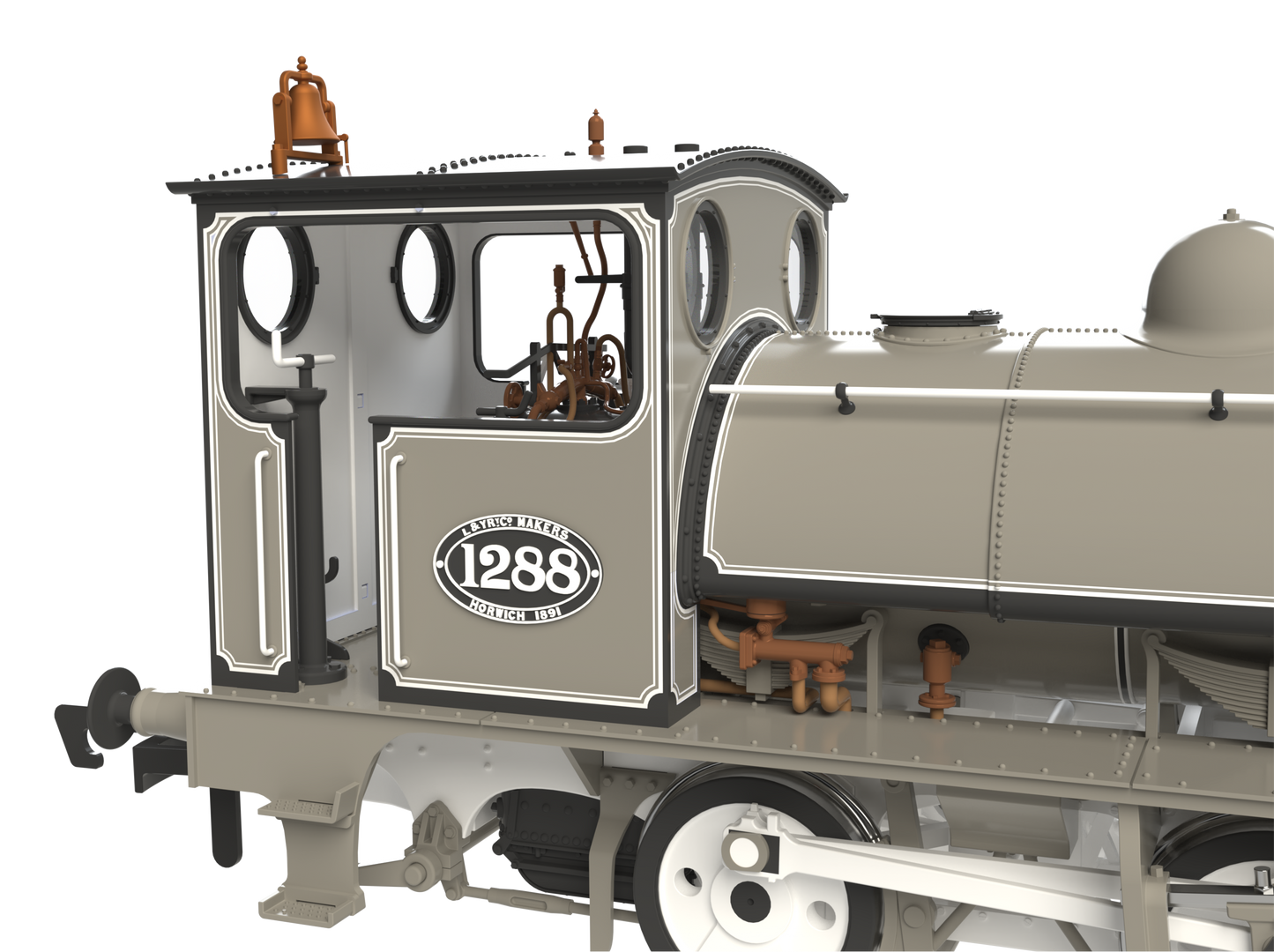 LYR 'Pug' 0-4-0ST 1288 LYR Works Photographic Grey Steam Locomotive