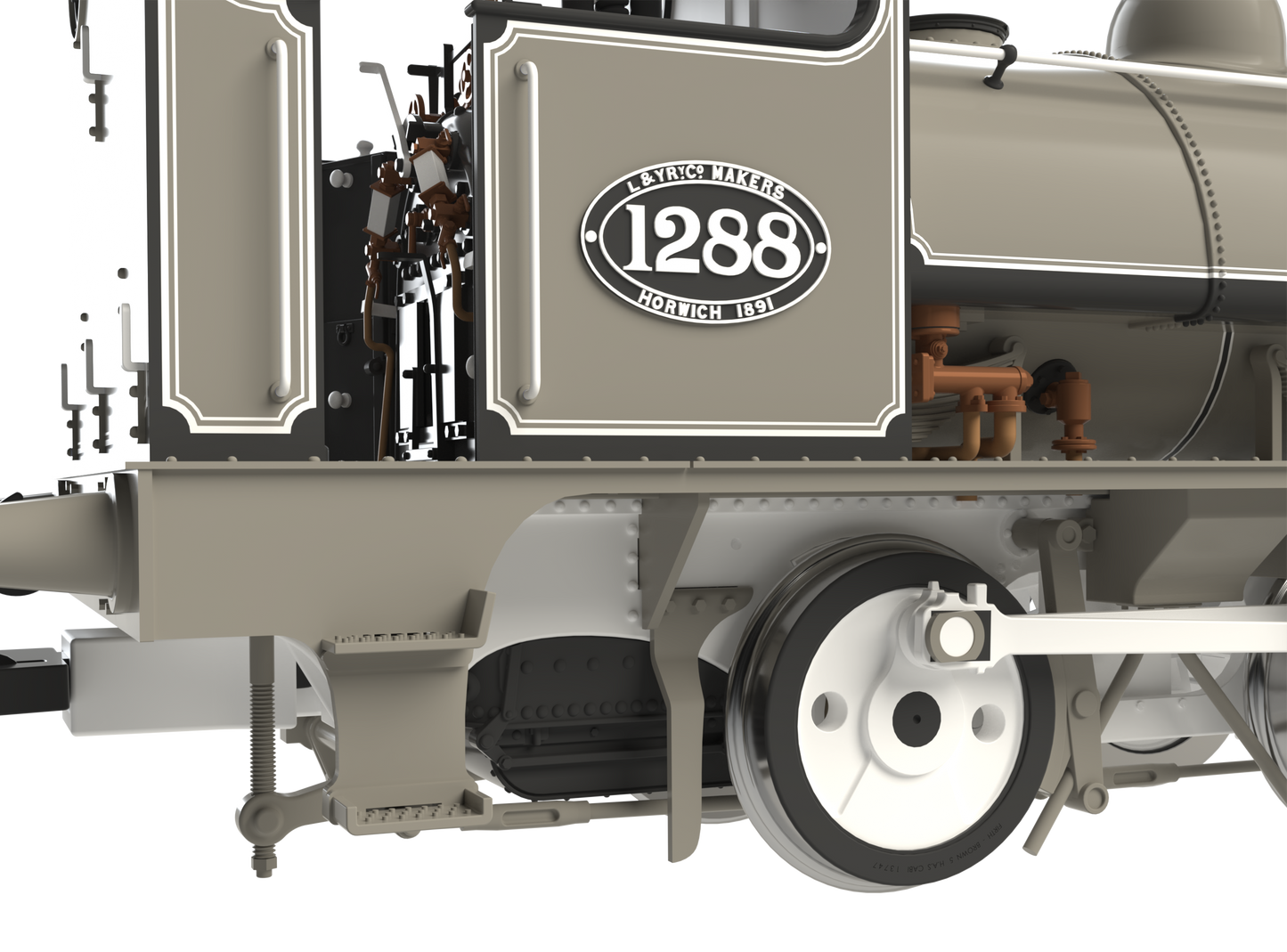 LYR 'Pug' 0-4-0ST 1288 LYR Works Photographic Grey Steam Locomotive