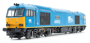 Class 60 60033 'Tees Steel Express' EWS / British Steel Blue Diesel Locomotive - DCC Sound