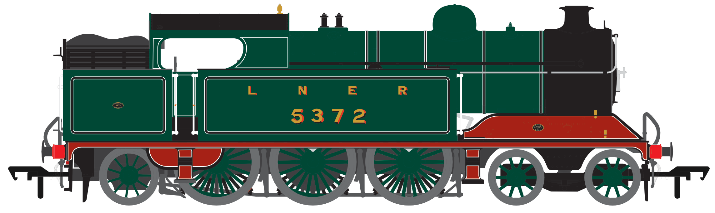 Sonic Models Robinson A5 (GCR Class 9N) 4-6-2 LNER GCR Green No.5372 ...