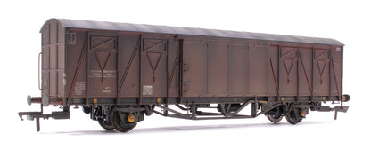 Custom Weathered 20T VIX Ferry Van , BR Plain Bauxite GB786873