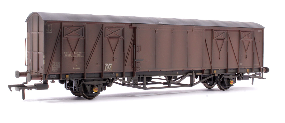 Custom Weathered 20T VIX Ferry Van , BR Plain Bauxite GB786930