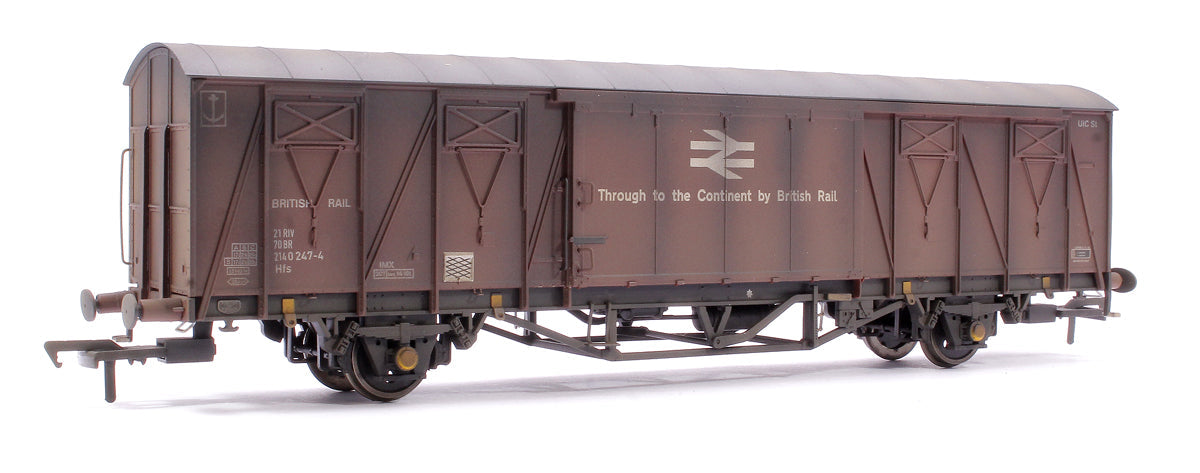 Pre-Owned Custom Weathered 20T VIX Ferry Van , BR Corporate Bauxite (with Ferry Link Logo) B787190