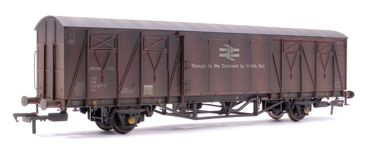 Pre-Owned Custom Weathered 20T VIX Ferry Van , BR Corporate Bauxite (with Ferry Link Logo) B787190