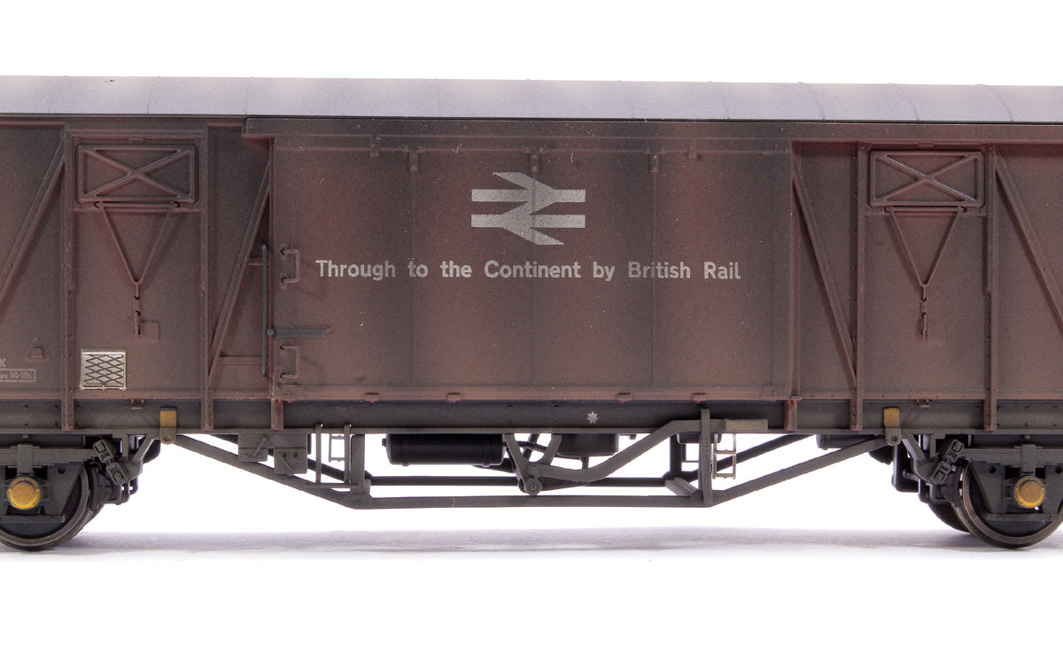 Pre-Owned Custom Weathered 20T VIX Ferry Van , BR Corporate Bauxite (with Ferry Link Logo) B787190