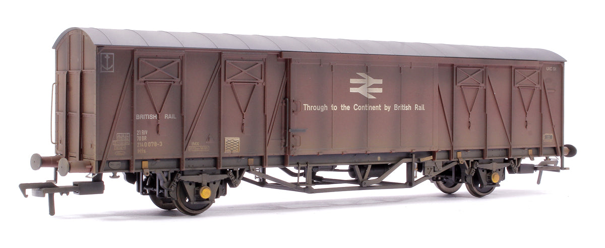 Custom Weathered 20T VIX Ferry Van , BR Corporate Bauxite (with Ferry Link Logo) B786951