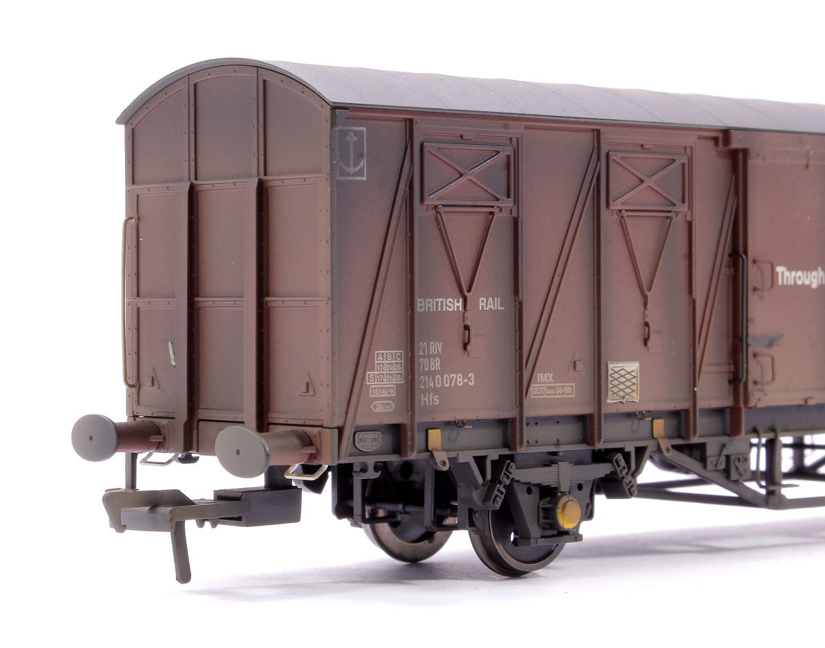 Custom Weathered 20T VIX Ferry Van , BR Corporate Bauxite (with Ferry Link Logo) B786951