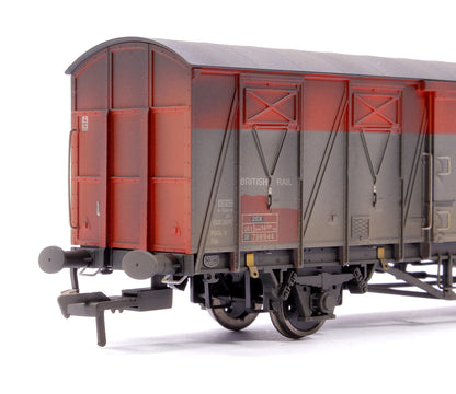 Custom Weathered 20T VIX Ferry Van , BR Railfreight Departmental Red/Grey DB786944