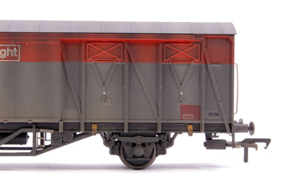 Custom Weathered 20T VIX Ferry Van , BR Railfreight Departmental Red/Grey DB786944