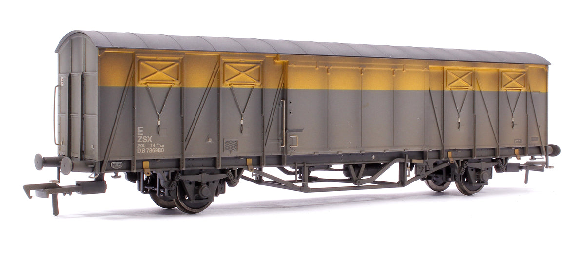 Custom Weathered 20T VIX Ferry Van , Civil Engineers Yellow/Grey DB786980