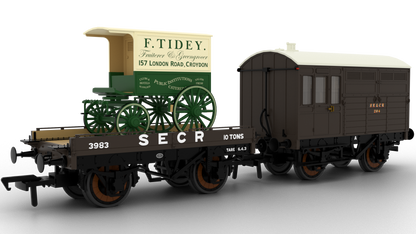 830020 SECR Wellington Brown ‘Evolution’ Open Carriage Truck No.3983