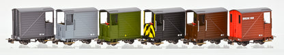 990802 Single Veranda Brake Van - Brown with Red Ends No.6