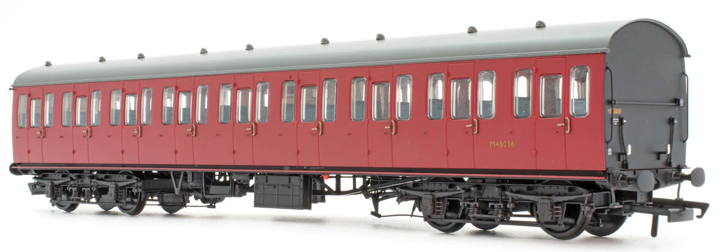 BR Mk1 57' Non-Gangway Coach - TO - BR Carmine Red: M48036