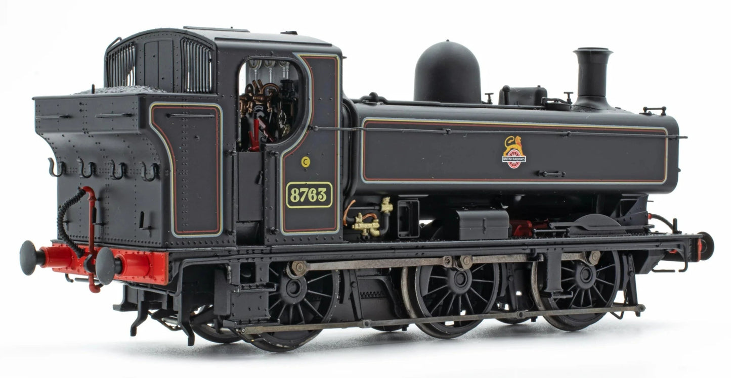 8750 Class Pannier Tank - BR Early Emblem Lined Black 0-6-0 Tank Locomotive No.8763 (DCC Sound)