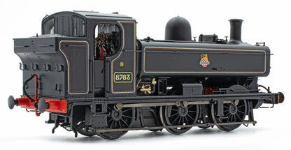 8750 Class Pannier Tank - BR Early Emblem Lined Black 0-6-0 Tank Locomotive No.8763 (DCC Sound)