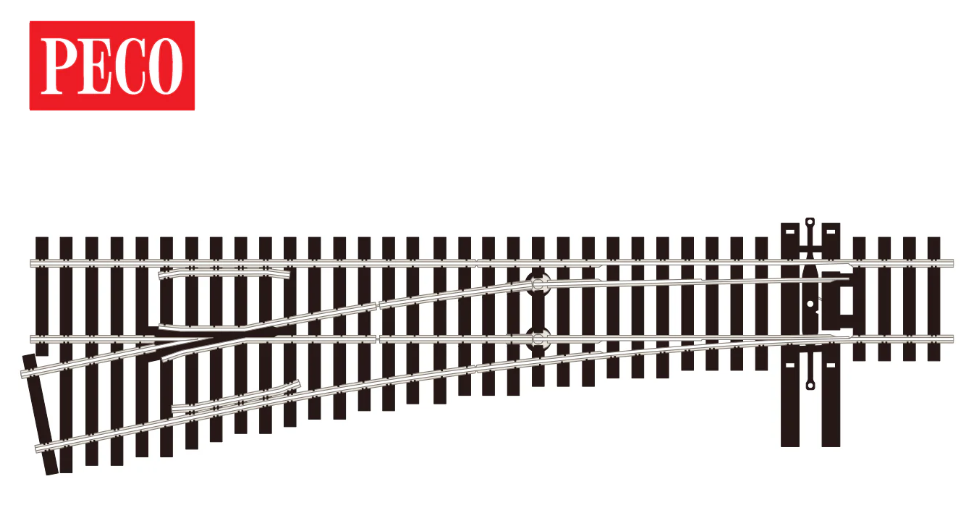 SLE8352 - Code 83 - HO Streamline 83' Line No.5 Left Hand Turnout (Electrofrog)