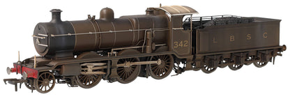 Bespoke Weathered S4102-02 LB&SCR K Class 2-6-0 LBSC Umber Brown No.342 Steam Locomotive
