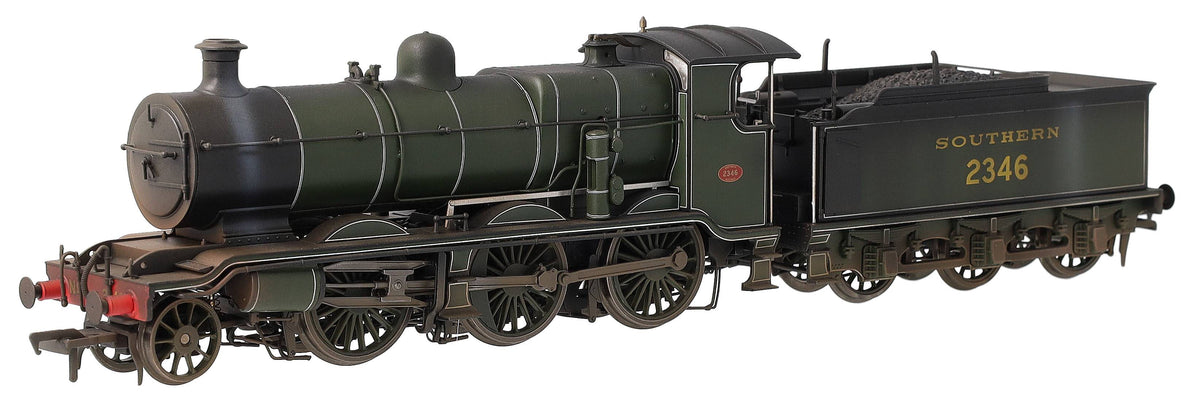 Bespoke Weathered S4102-04 LB&SCR K Class 2-6-0 Southern Maunsell Dark Olive Green No.2346 Steam Locomotive