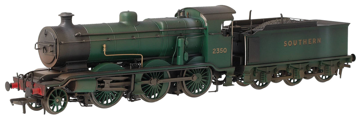 Bespoke Weathered S4102-06 LB&SCR K Class 2-6-0 Southern Bulleid Malachite Green No.2350 Steam Locomotive