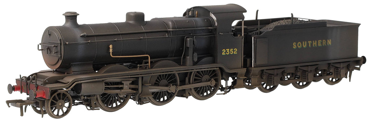 Bespoke Weathered S4102-07 LB&SCR K Class 2-6-0 Southern Bulleid War Time Black No.2352 Steam Locomotive