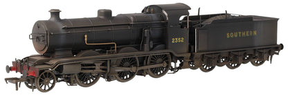 Bespoke Weathered S4102-07 LB&SCR K Class 2-6-0 Southern Bulleid War Time Black No.2352 Steam Locomotive