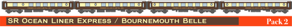 RT-KP-GWR-SR-243A All-steel K-type Pullman GWR / SR - Ocean Liner Express / Bournemouth Belle Pack 1