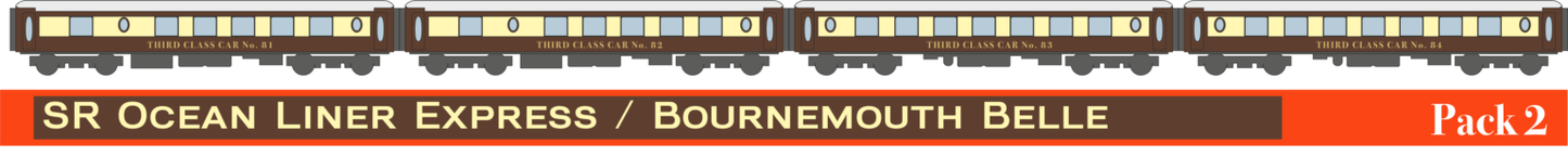 RT-KP-SR-244B All-steel K-type Pullman SR - Ocean Liner Express / Bournemouth Belle Pack 2