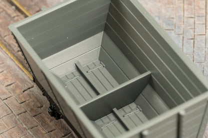 833004 Wooden Hopper - Plain Dark Grey No. 18