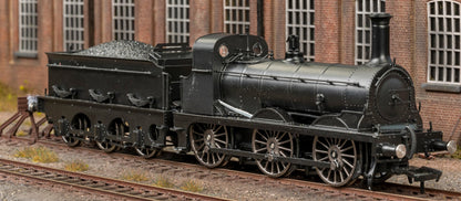 825503 SER O Class 0-6-0 No.80 SER Lined Black (Red and Yellow Lining) Steam Locomotive - DCC Sound