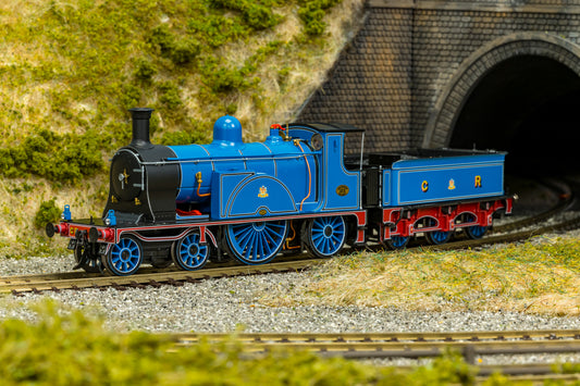 Caledonian Railway Single 4-2-2 Caledonian Blue No.123 (Railtour Condition) Steam Locomotive - DCC Sound