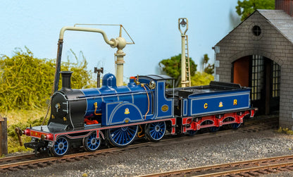 Caledonian Railway Single 4-2-2 CR Dark Blue No.123 Steam Locomotive - DCC Sound