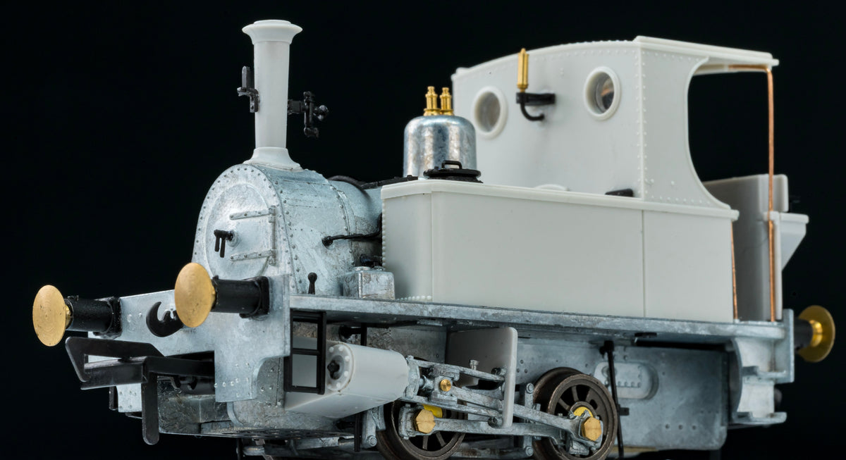 816507 Peckett 0-4-0T 1287 Class Yellow with Wasp Stripes Steam Locomotive - DCC Sound