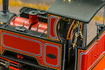 986203 Sirdar Class 0-4-0 Kerr, Stuart & Co. Short-Tank 'What If' - FR Lined Red Steam Locomotive
