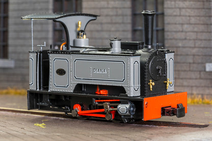 986501 Sirdar Class 0-4-0 Kerr, Stuart & Co. Long-Tank 'Diana’ Lined Grey (As Preserved) Steam Locomotive - DCC Fitted