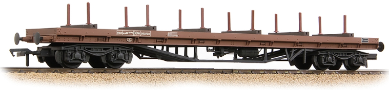 Pre-Owned 38-154 BR BDA Bogie Bolster BR Bauxite (TOPS) 950293 - Weathered