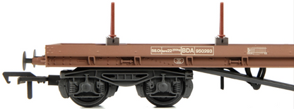 Pre-Owned 38-154 BR BDA Bogie Bolster BR Bauxite (TOPS) 950293 - Weathered