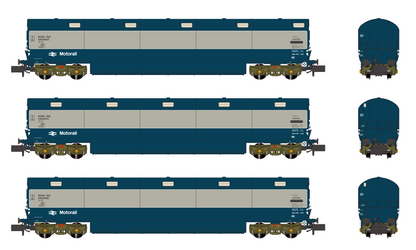 Newton Chambers Car Transporter BR Motorail BR Blue/Grey TCV E96290/297/298E - Pack 1