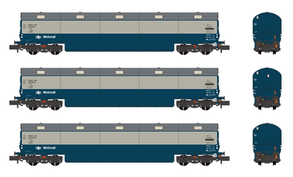 Newton Chambers Car Transporter BR Motorail BR Blue/Grey NVX E96291/294/299E - Pack 2