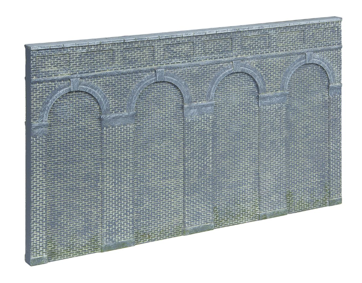 High Level Arched Retaining Walls x2 (Engineers Blue Brick)