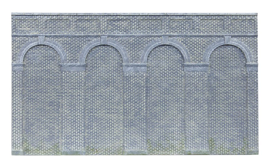 High Level Arched Retaining Walls x2 (Engineers Blue Brick)