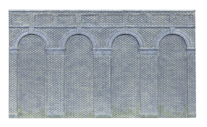High Level Arched Retaining Walls x2 (Engineers Blue Brick)