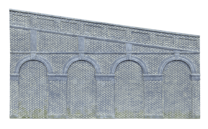 Skaledale High Stepped Arched Retaining Walls x2 (Engineers Blue Brick)