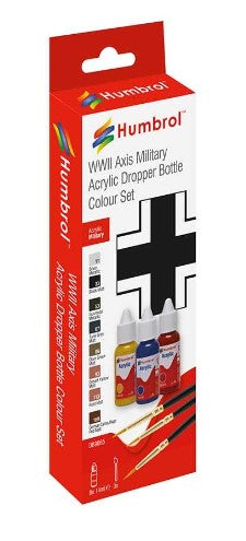 Acrylic Paint & Brush WWII Axis Military Colours