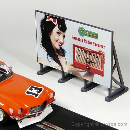 6 X Outdoor Billboards w/Advertisement Decals (Laser-cut Kit)