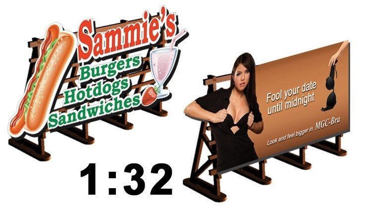 2 X Billboards No: 2 Magic Bra + Sammies