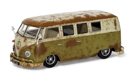 Volkswagen Campervan Type 2 1500, Rat Look Mango Green and Seagull Grey