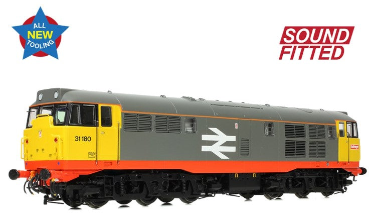 Class 31/1 Refurbished 31180 BR Railfreight (Red Stripe) Diesel Locomotive - DCC Sound