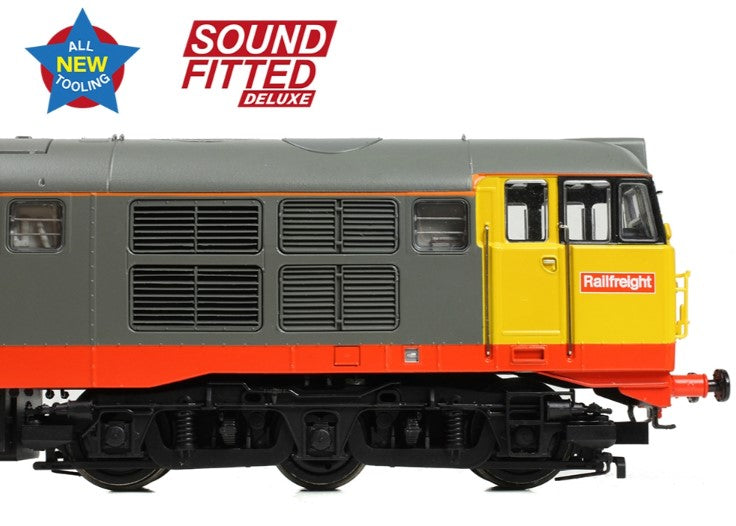 Class 31/1 Refurbished 31180 BR Railfreight (Red Stripe) Diesel Locomotive - DCC Sound Deluxe