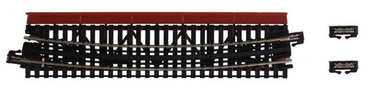 Unitrack (R448-15T) Curved Girder Bridge Red 15 Degree